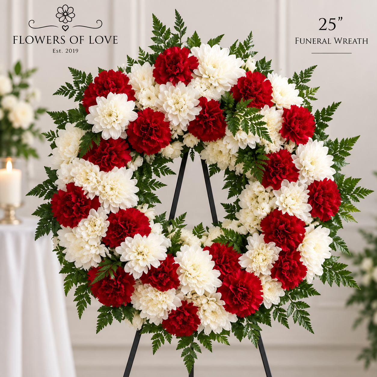 25inch funeral wreath