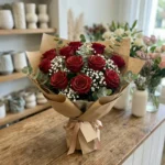Large Glitter Roses
